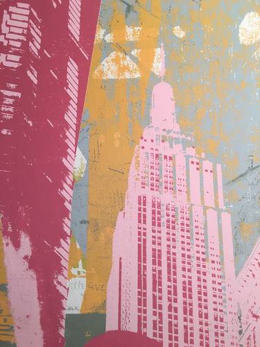 Original Abstract Cities Printmaking by Shay Culligan