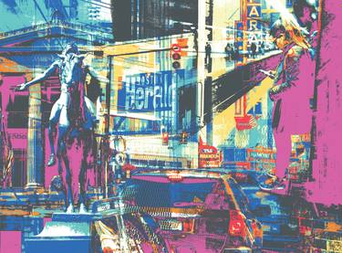 Print of Abstract Cities Printmaking by Shay Culligan