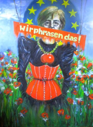 Original Political Paintings by Roswitha Kammerl