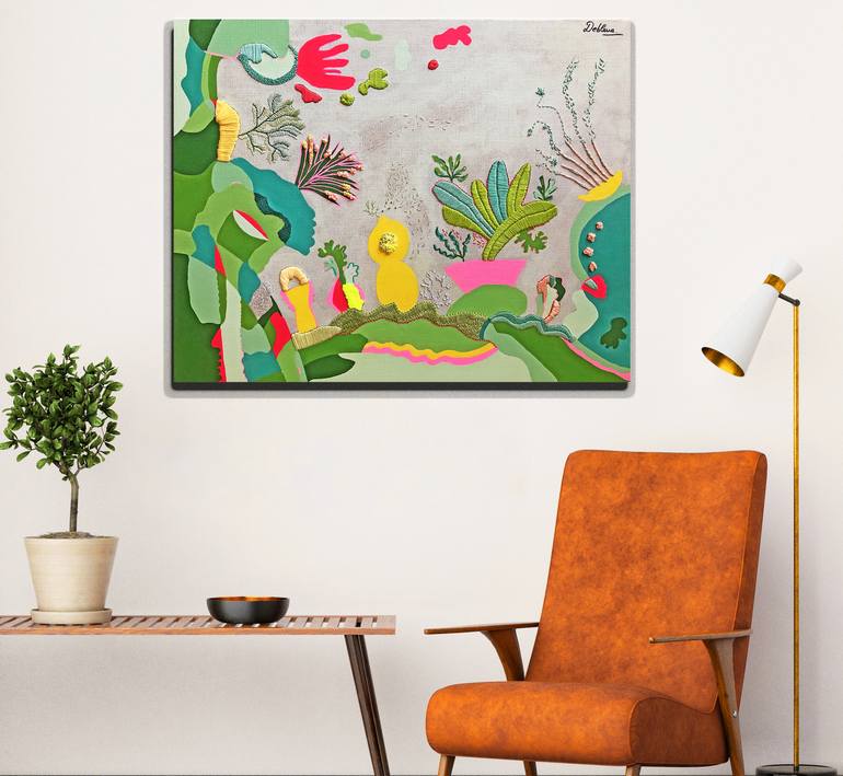 Original Abstract Painting by Alix Debleue