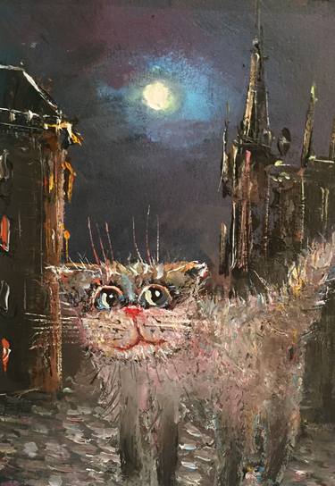 Print of Cats Paintings by Alexandr Kochubey