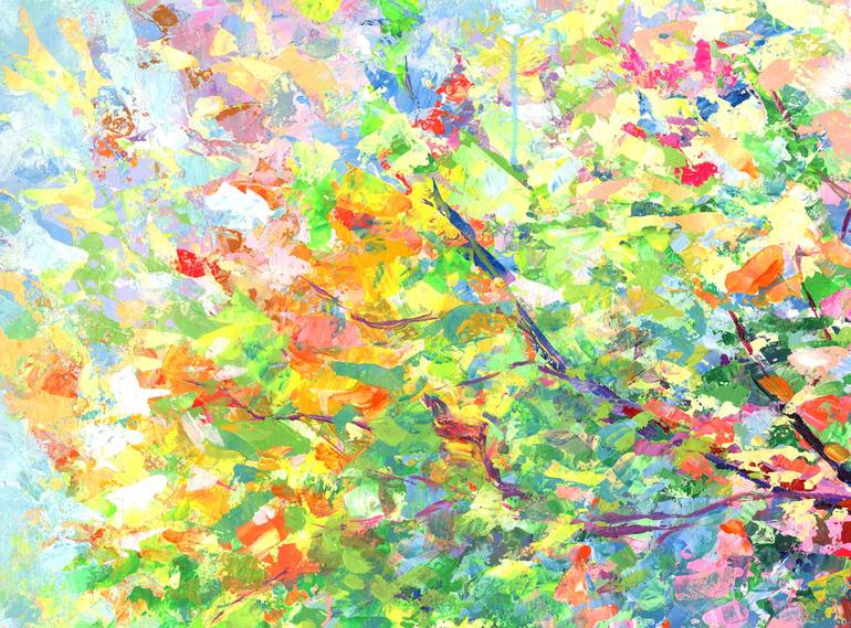 Original Impressionism Tree Painting by Leon Devenice