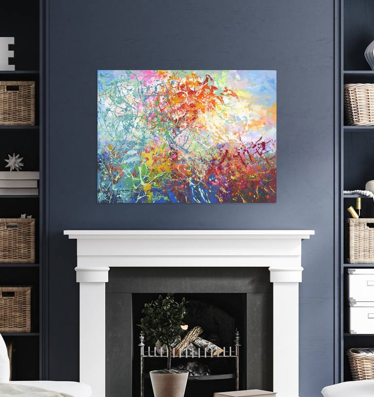 Original Abstract Painting by Leon Devenice