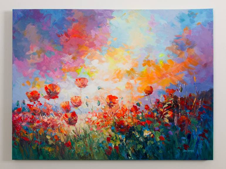 Original Expressionism Landscape Painting by Leon Devenice