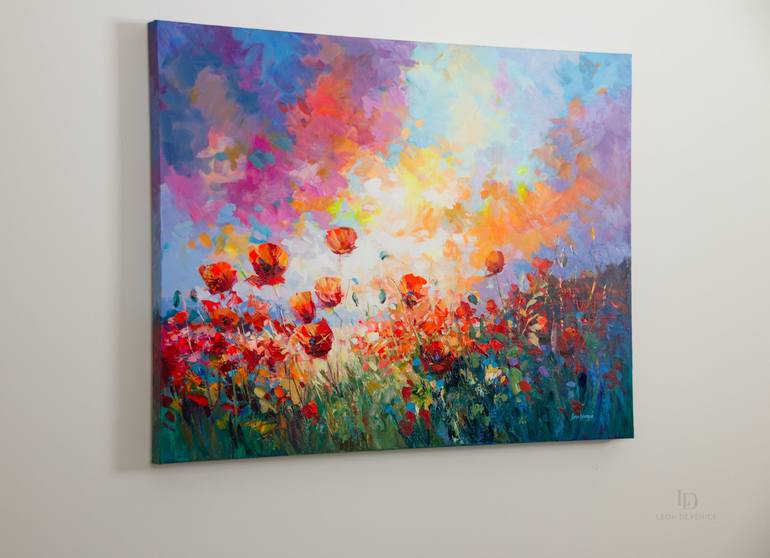 Original Expressionism Landscape Painting by Leon Devenice