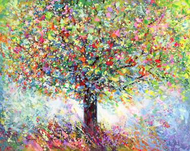 Original Abstract Landscape Paintings by Leon Devenice