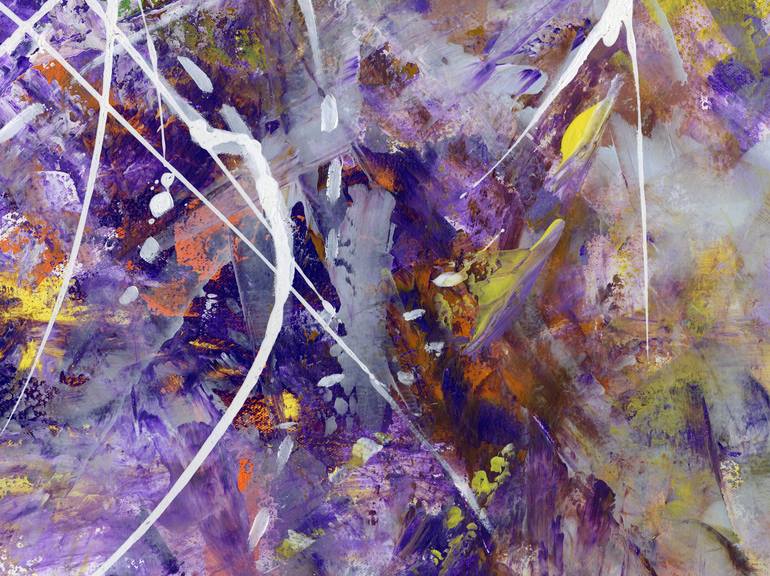 Original Abstract Expressionism Abstract Painting by Leon Devenice