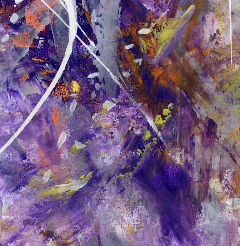 Original Abstract Expressionism Abstract Painting by Leon Devenice