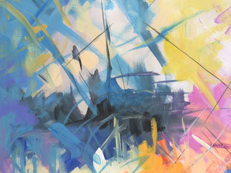 Original Abstract Animal Painting by Leon Devenice