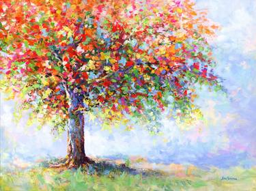 Original Tree Paintings by Leon Devenice