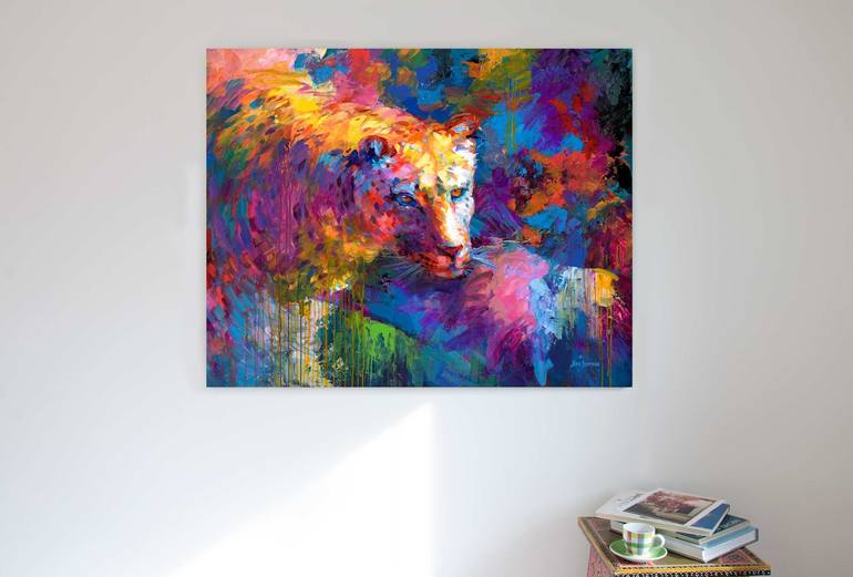 Original Impressionism Animal Painting by Leon Devenice