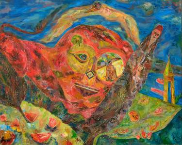 Original Abstract Expressionism Fantasy Paintings by Vladimir Iovu