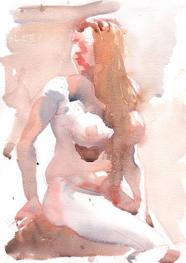 Print of Nude Paintings by Renato Palmuti