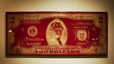 Maroon/Gold Jefferson - 2 Dollar Bill thumb