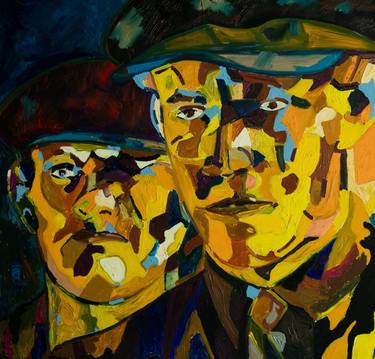 Original Contemporary Men Paintings by Aleksander Lefbard