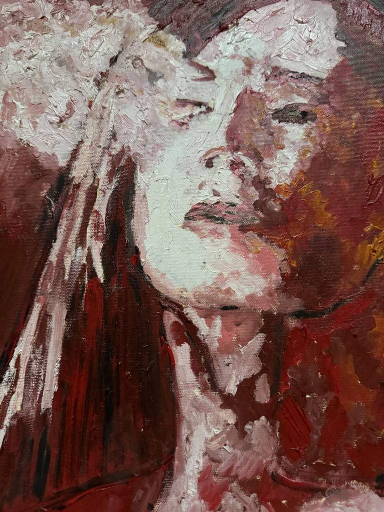 Original Abstract Women Painting by Aleksander Lefbard