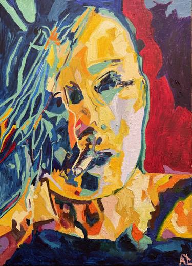 Print of Abstract Expressionism People Paintings by Aleksander Lefbard