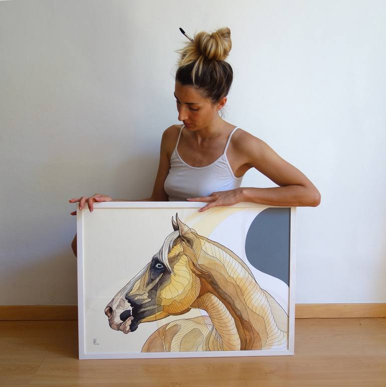 Original Figurative Animal Painting by Irene Meniconi