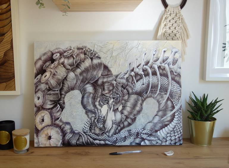 Original Figurative Animal Painting by Irene Meniconi