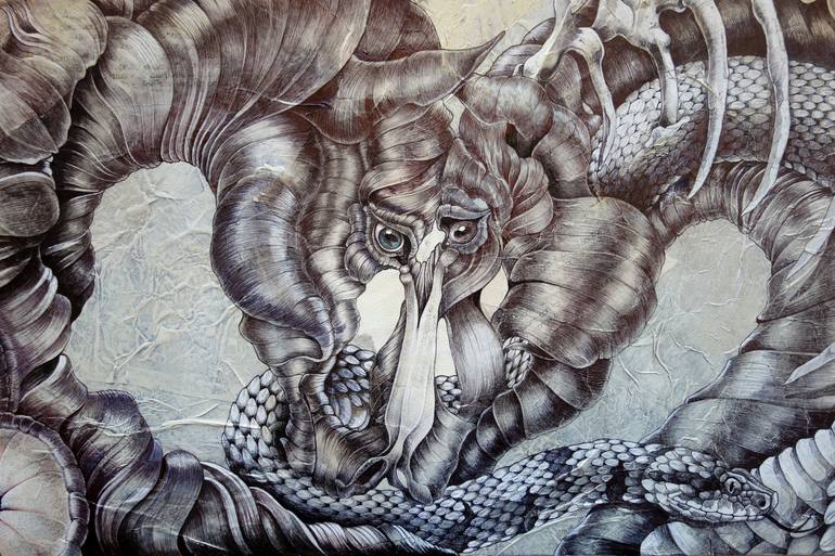 Original Figurative Animal Painting by Irene Meniconi