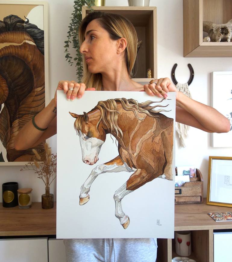 Original Animal Drawing by Irene Meniconi