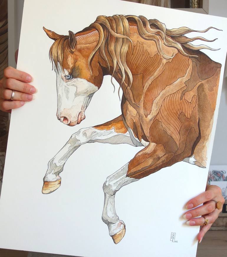 Original Animal Drawing by Irene Meniconi