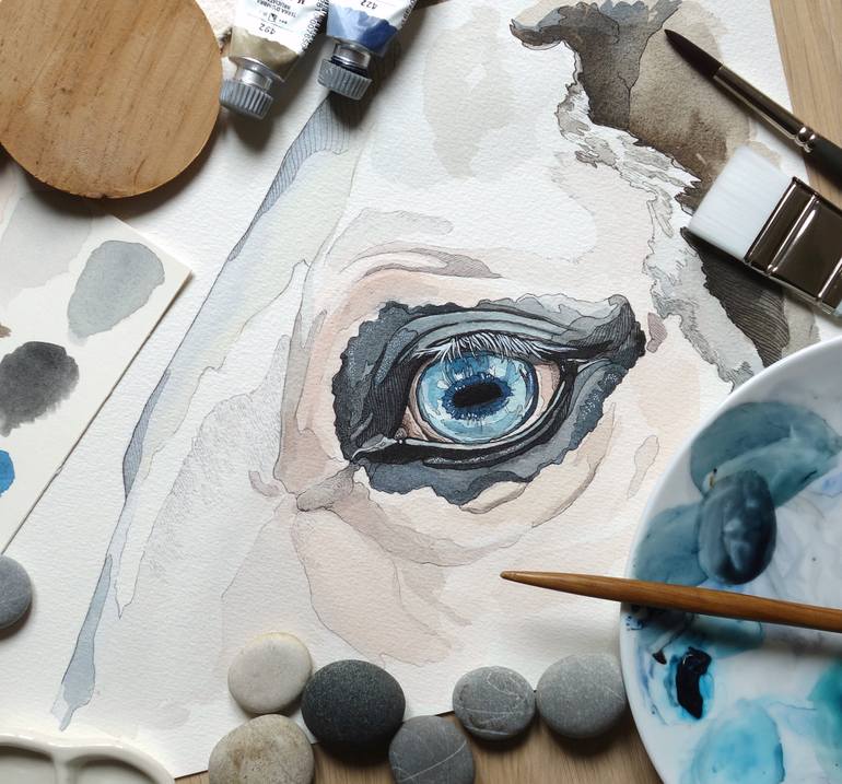Original Figurative Animal Painting by Irene Meniconi