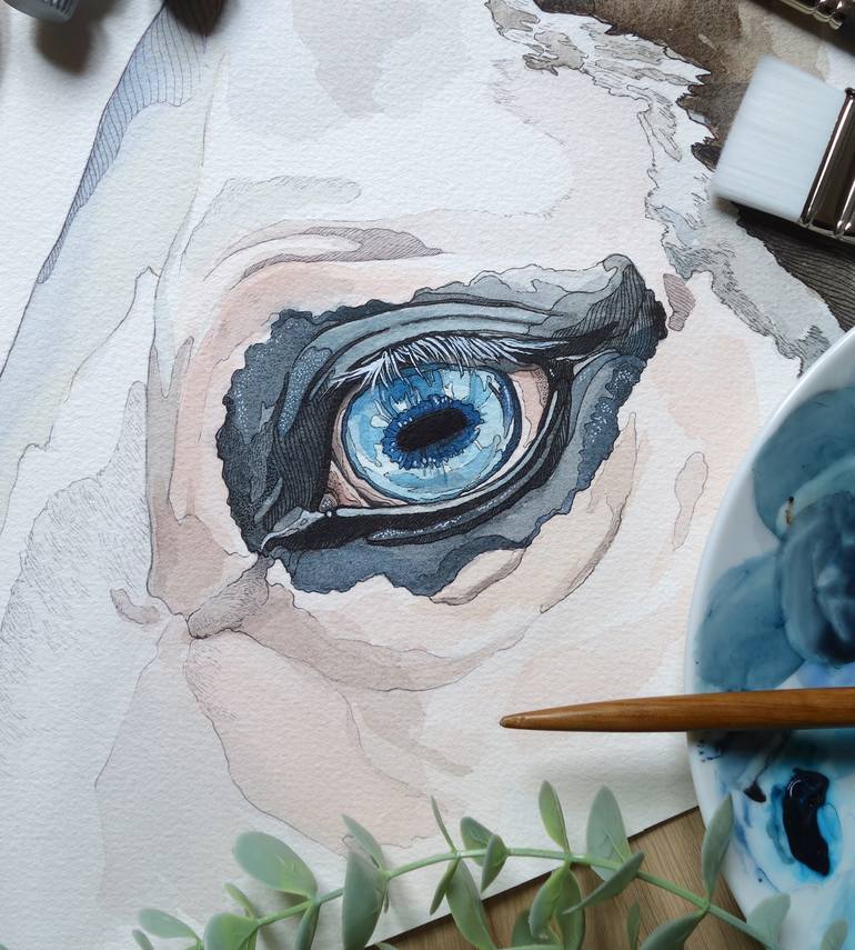 Original Figurative Animal Painting by Irene Meniconi
