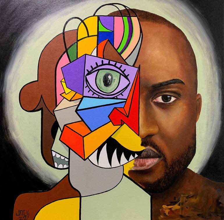 Human Head: Virgil Abloh Model Painting | vlr.eng.br