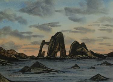 Original Impressionism Seascape Painting by Ignacio Muguerza