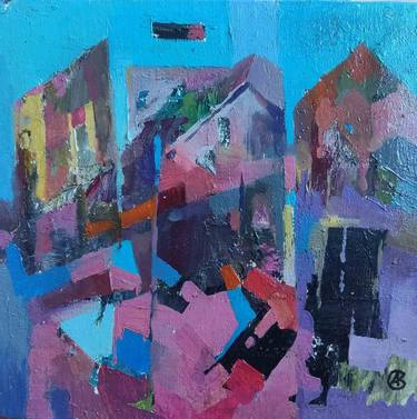 Original Abstract Expressionism Architecture Paintings by Andriy Kreminskiy