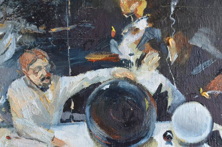 Original Abstract Expressionism People Painting by Andriy Kreminskiy
