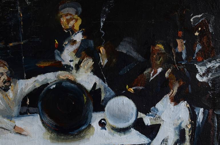 Original Abstract Expressionism People Painting by Andriy Kreminskiy