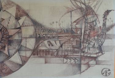 Print of Abstract Architecture Drawings by Andriy Kreminskiy