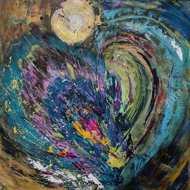 Original Abstract Expressionism Abstract Painting by Juhi Gupta