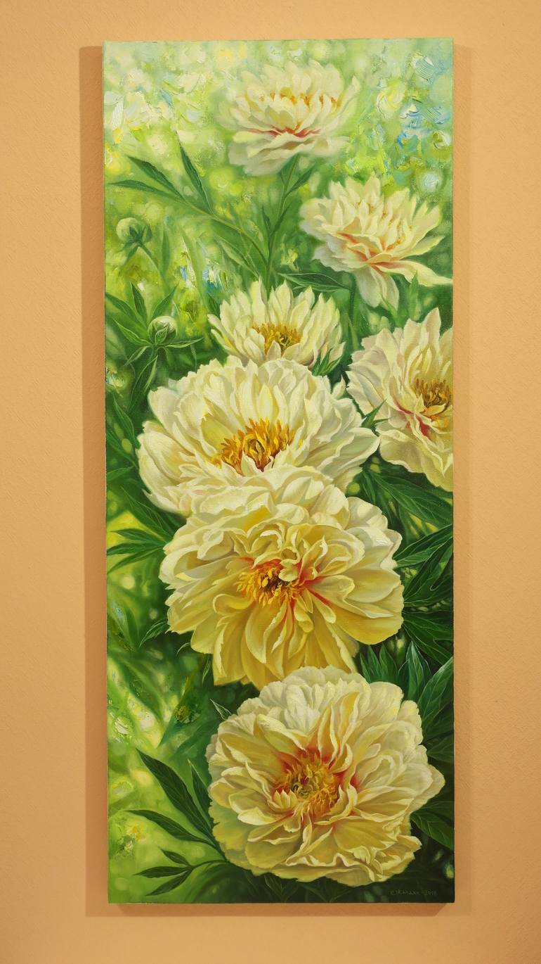 Original Fine Art Floral Painting by Eduard Zhaldak