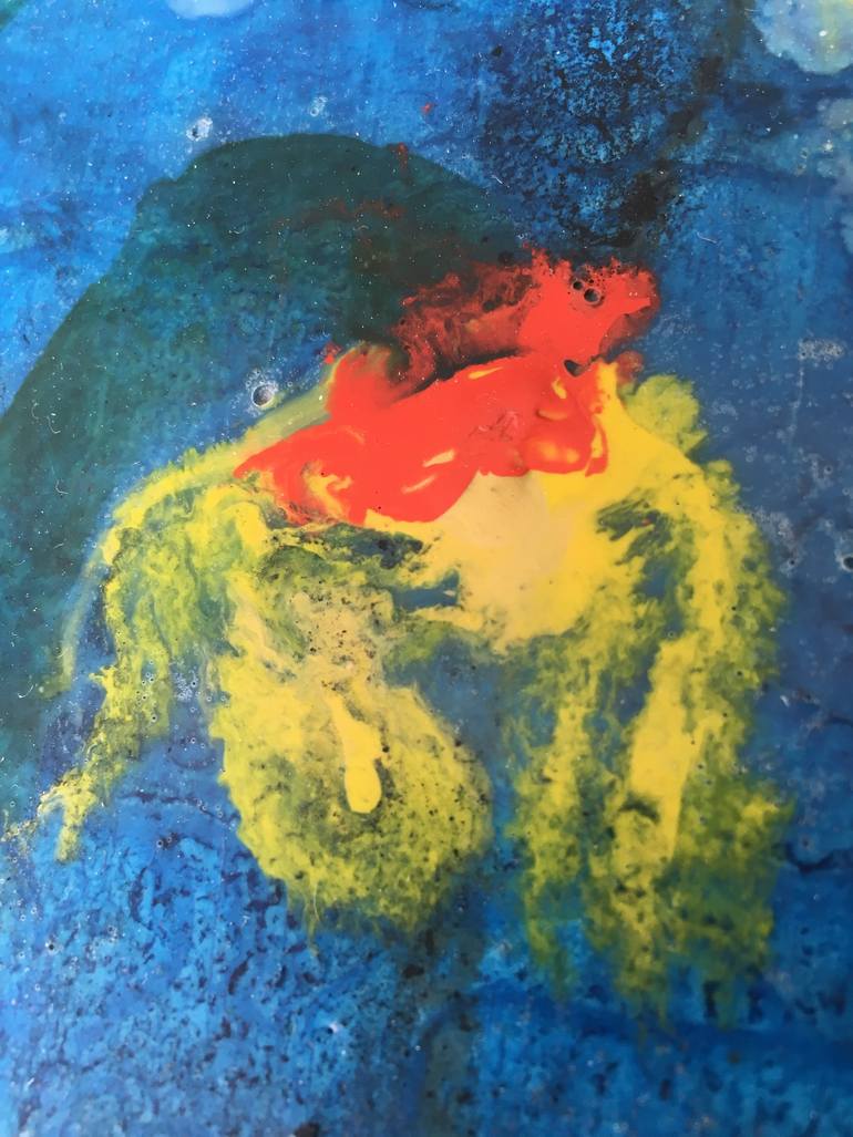 Original Abstract Expressionism Floral Painting by Kyle Evans