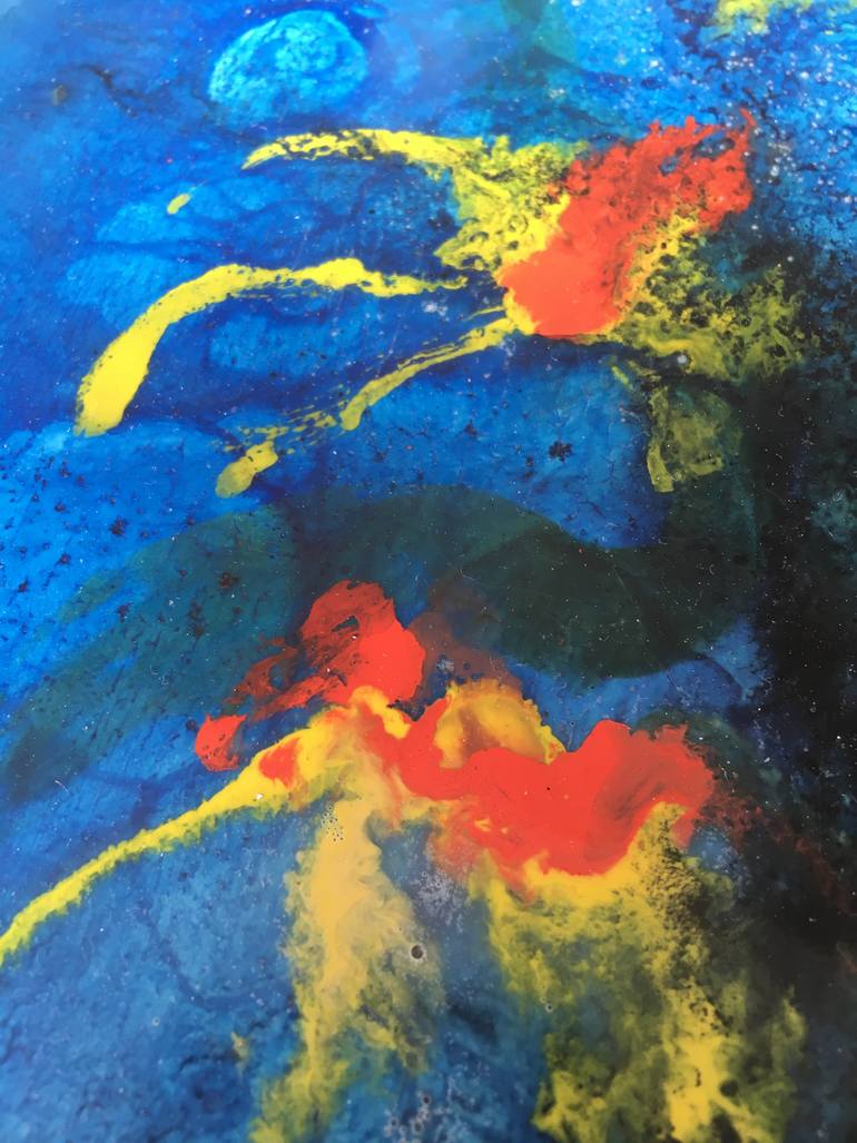 Original Abstract Expressionism Floral Painting by Kyle Evans