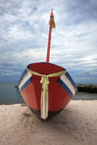 Saatchi Art Artist Narinder Sall; Photography, “Thai Fishing Boat & a Dragonfly - Limited Edition of 5” #art