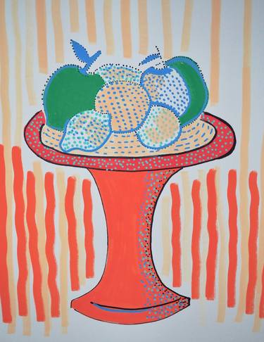 Original Pop Art Food Paintings by Eva Fabiana
