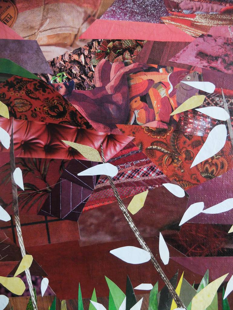 Original Figurative Landscape Collage by Laurence Hochin