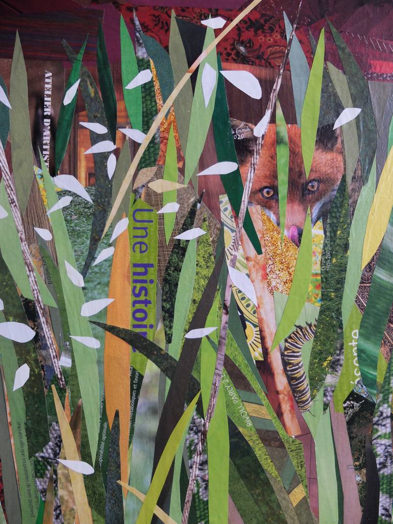 Original Figurative Landscape Collage by Laurence Hochin