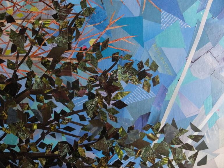 Original Figurative Nature Collage by Laurence Hochin