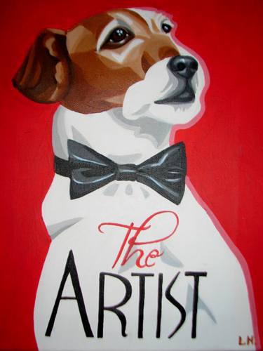 Original Pop Art Dogs Paintings by Laurence Hochin