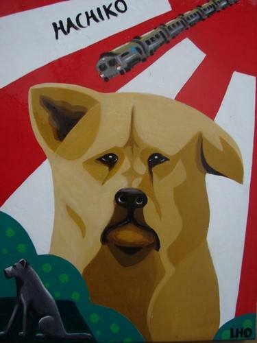 Original Pop Art Dogs Paintings by Laurence Hochin