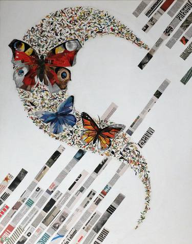 Original Nature Collage by Laurence Hochin