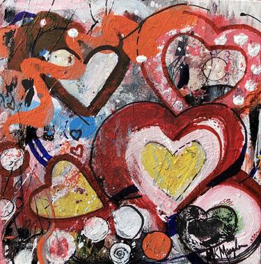 Original Abstract Love Paintings by Martha Kumari Meagher