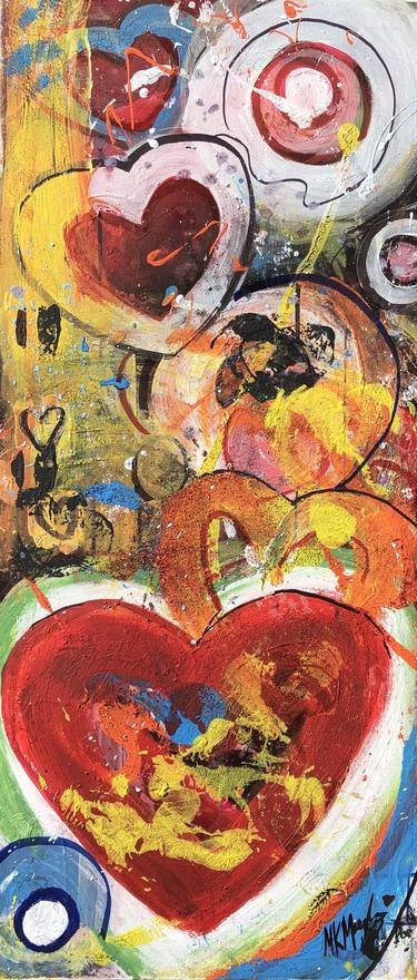 Original Abstract Love Paintings by Martha Kumari Meagher