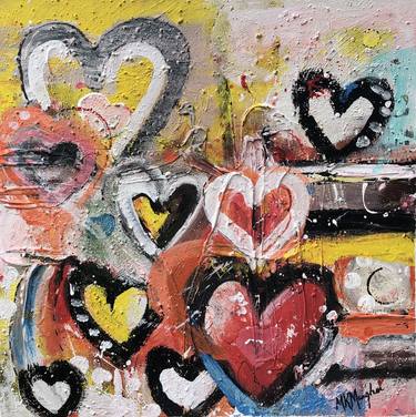 Original Abstract Love Paintings by Martha Kumari Meagher