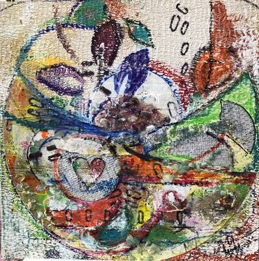 Original Abstract Food Collage by Martha Kumari Meagher
